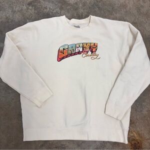 Yung Gravy Roadtrip Crewneck Sweater Cream Womens XL Gravy Country
